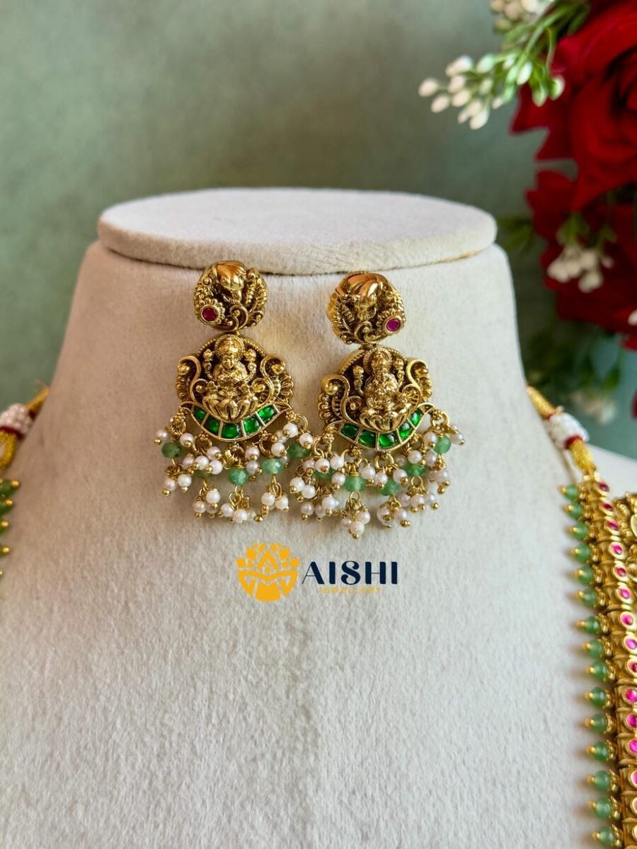 Traditional Nakshi Temple Haram With Beads-LH403