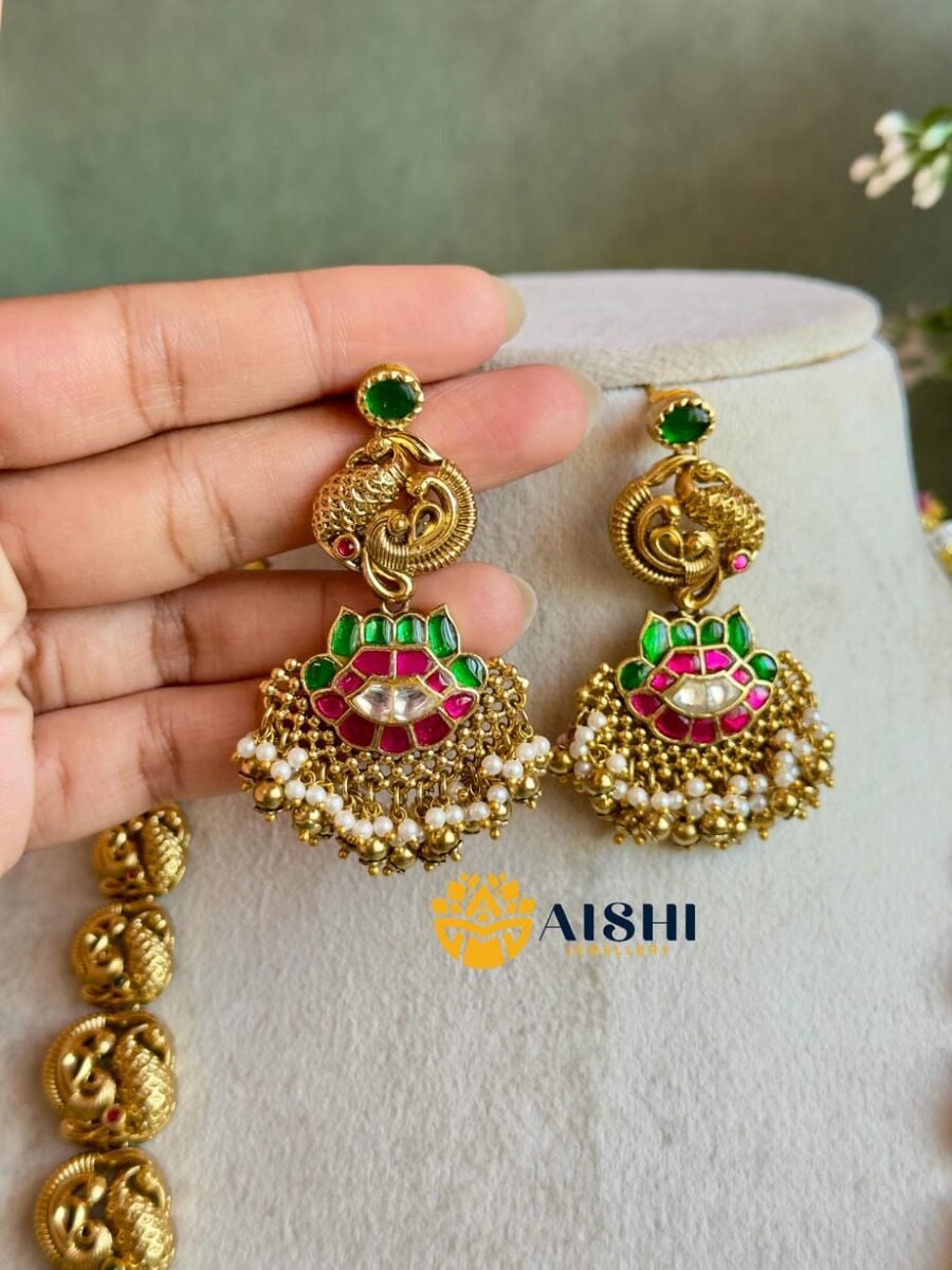 Antique Jadu Peacock Haram -LH404