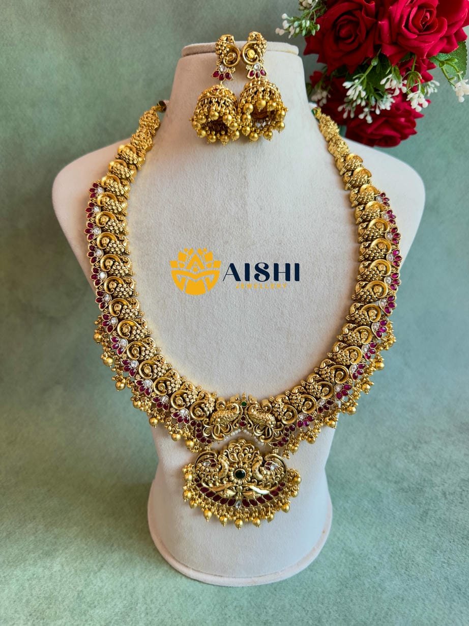 Handcrafted Peacock Kemp Stone Haram-LH418