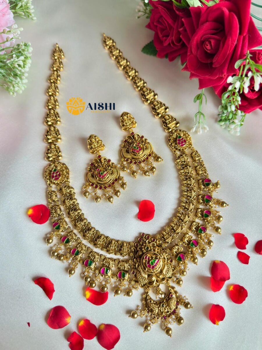 Antique Jadu Peacock Haram-LH423