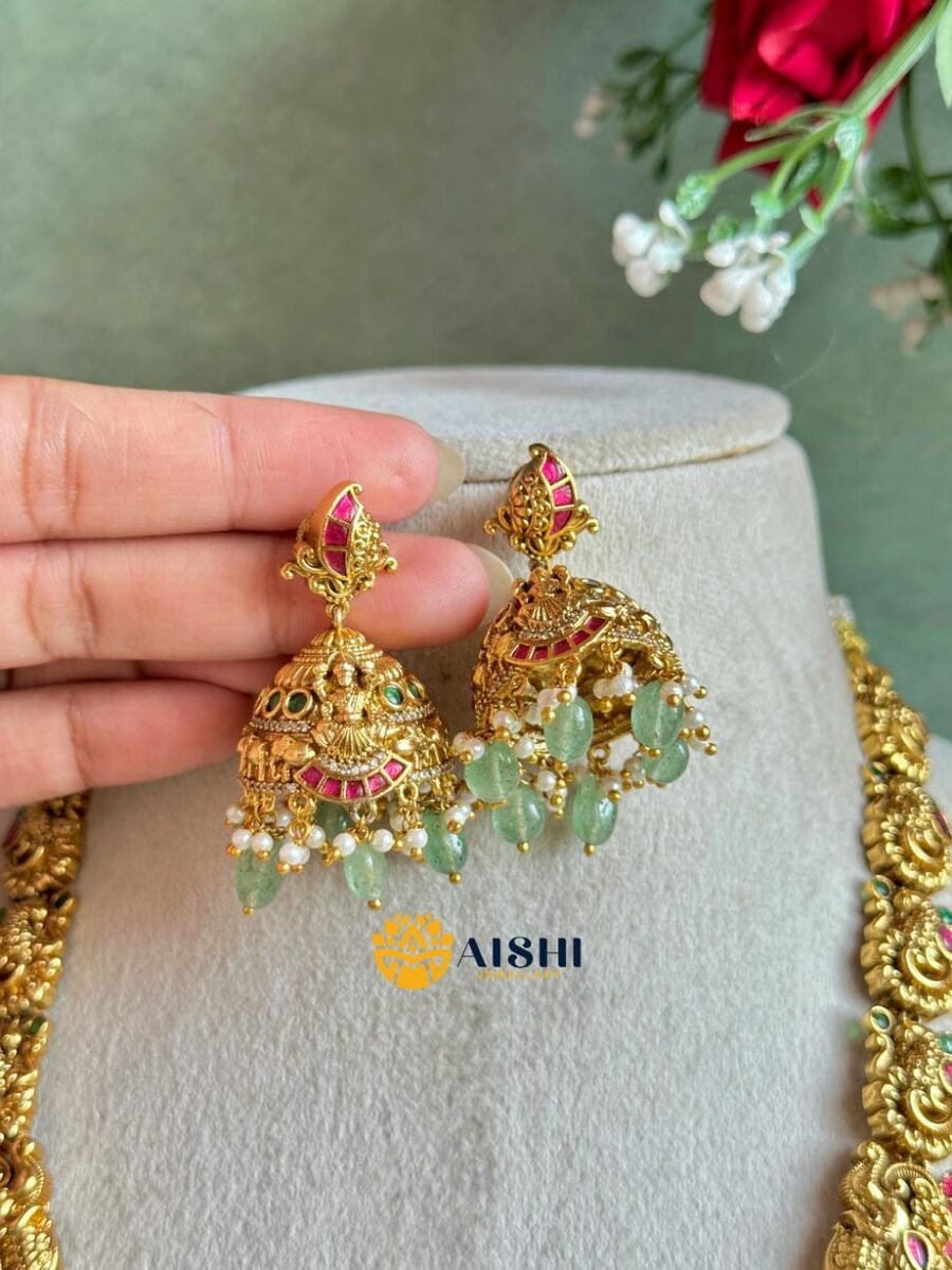 Antique Divine Blessings Mint Bead Haram -LH433