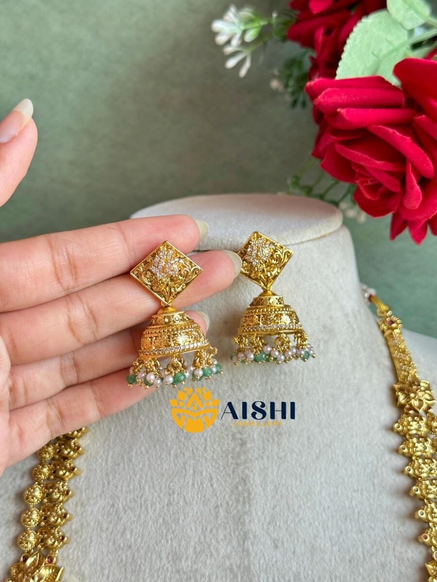 Antique Floral Jadu Haram-LH439