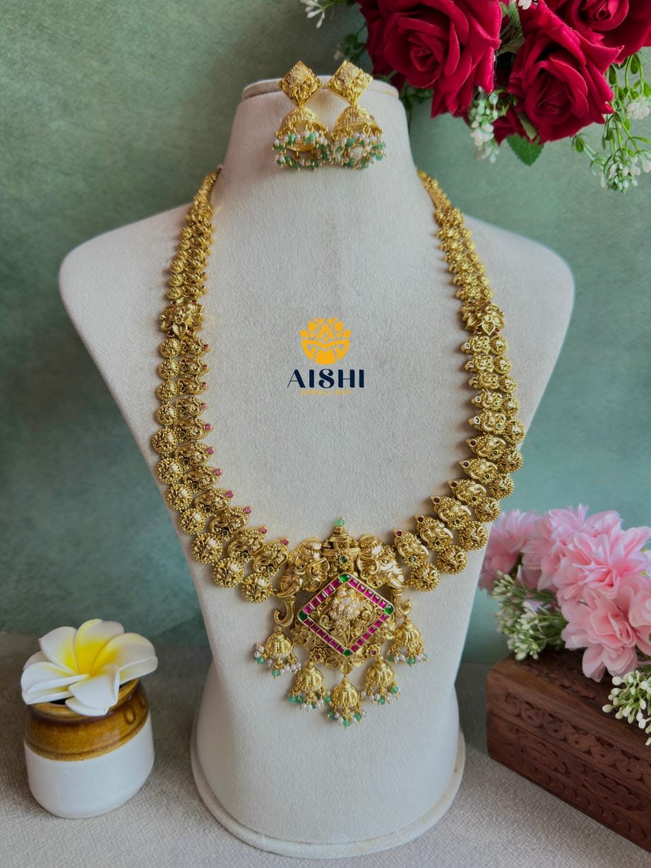 Antique Floral Jadu Haram-LH439