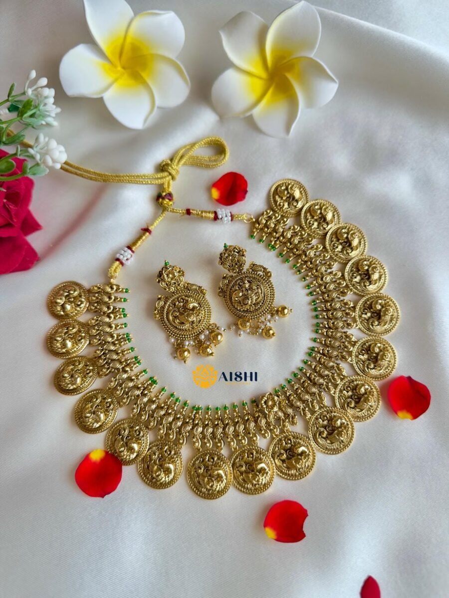 Elegant Peacock Coin Necklace -N753