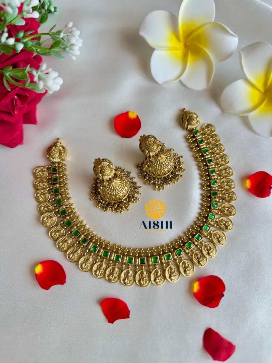 Traditonal Coin Neckpiece(Green)-N763