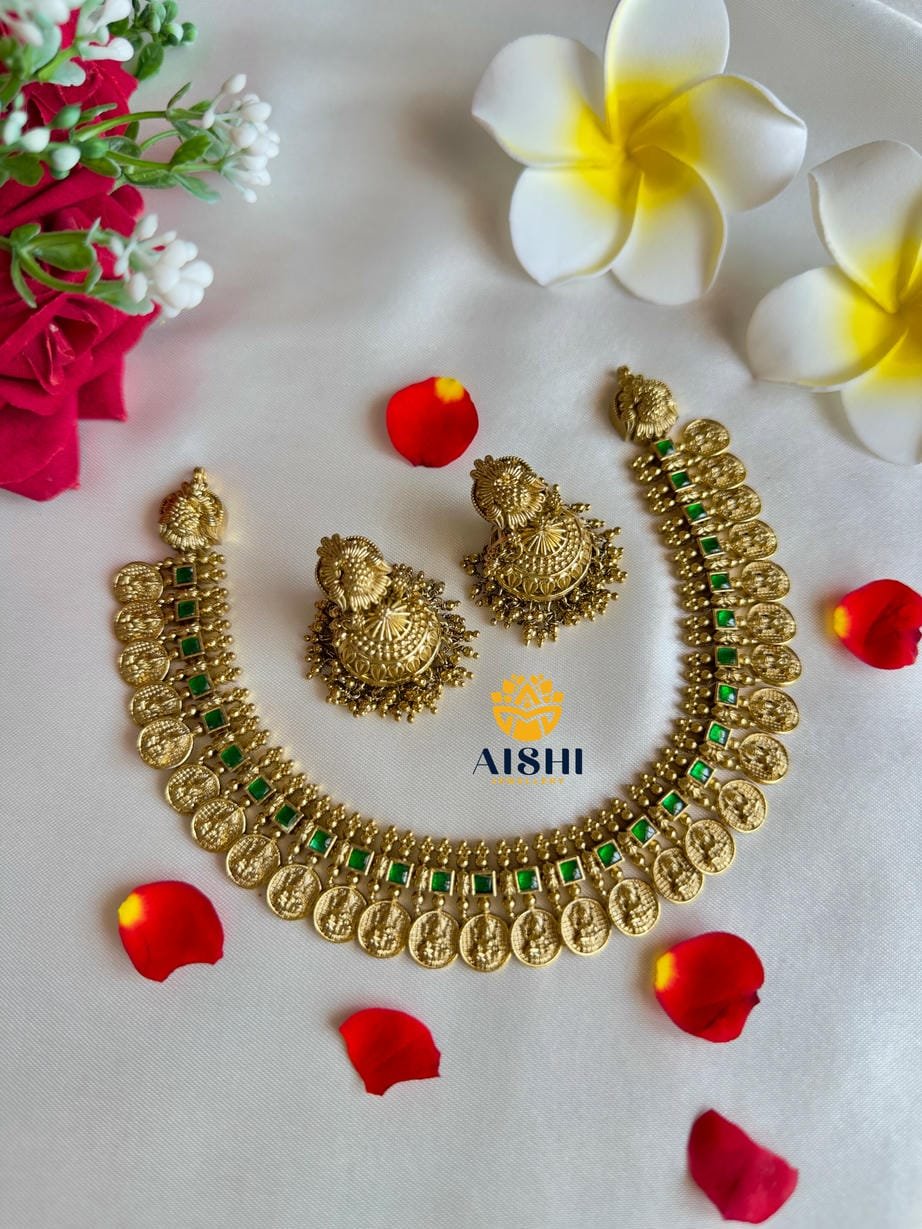 Traditonal Coin Neckpiece(Green)-N763