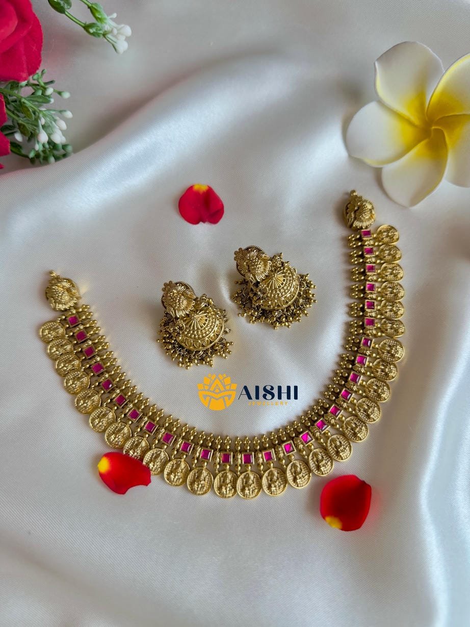 Traditonal Coin Neckpiece(Ruby)-N764