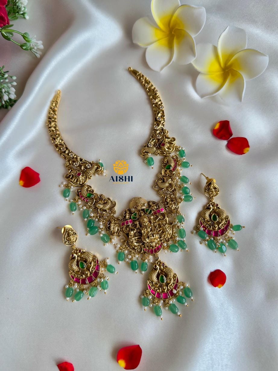 Midline Nakshi Jadu Stones Necklace-N775