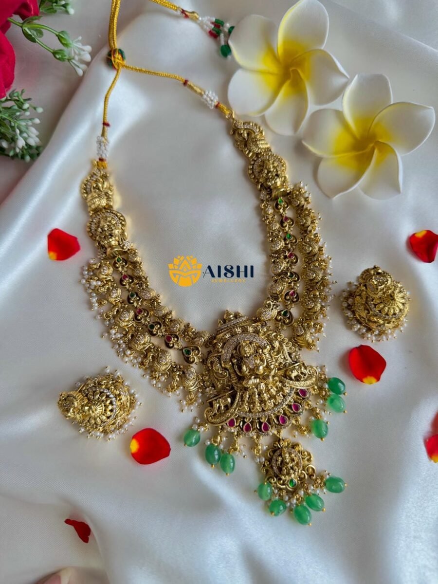 Antique Nakshi Jadu Mint beads Necklace -N776