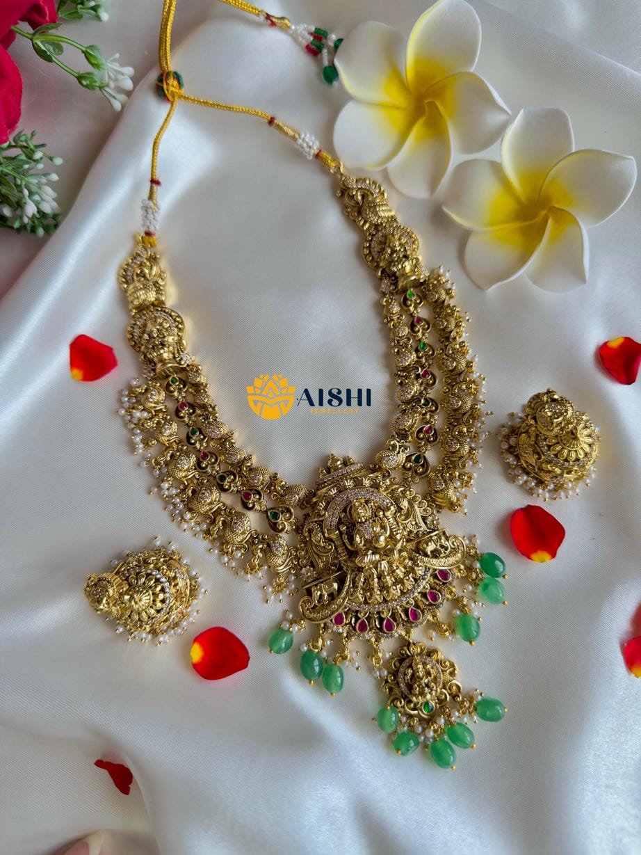 Antique Nakshi Jadu Mint beads Necklace -N776