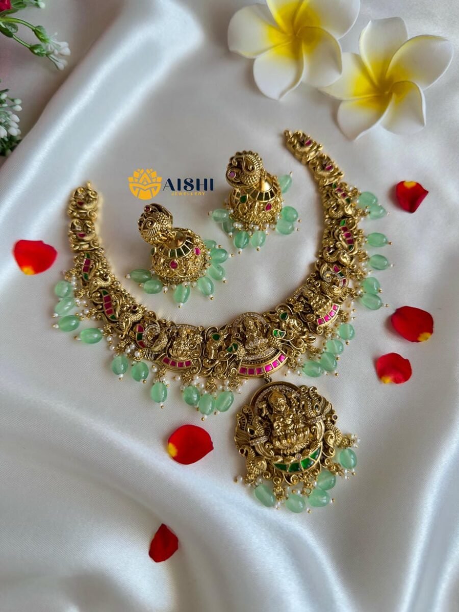 Antique Jadu  Nakshi Necklace(Mint) -N778