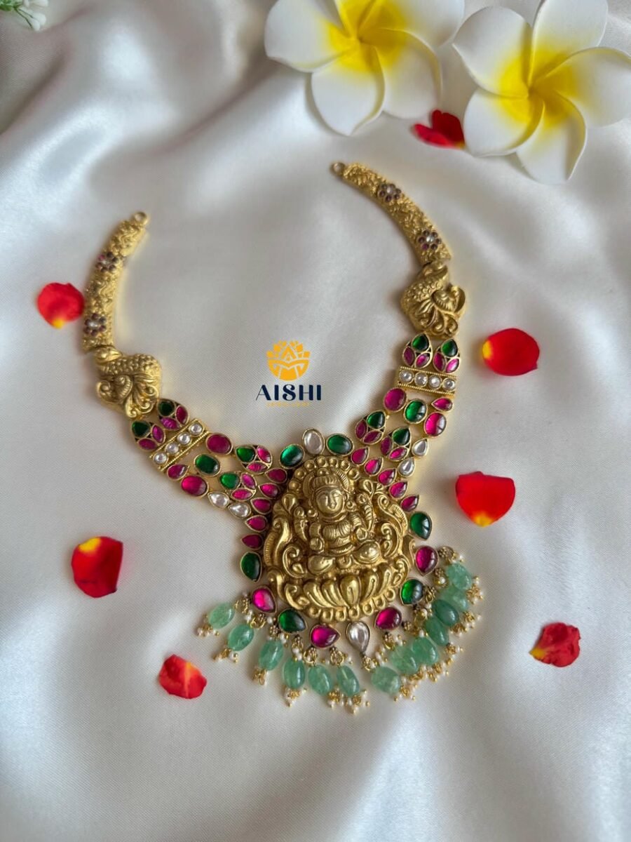 Nakshi Kemp Stone Neckpiece-N784