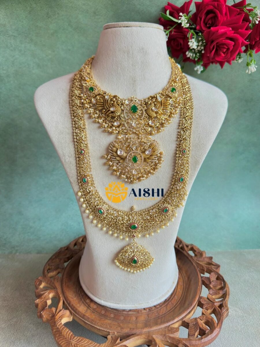 Vintage Sparkling Floral Jewellery Set-BS088