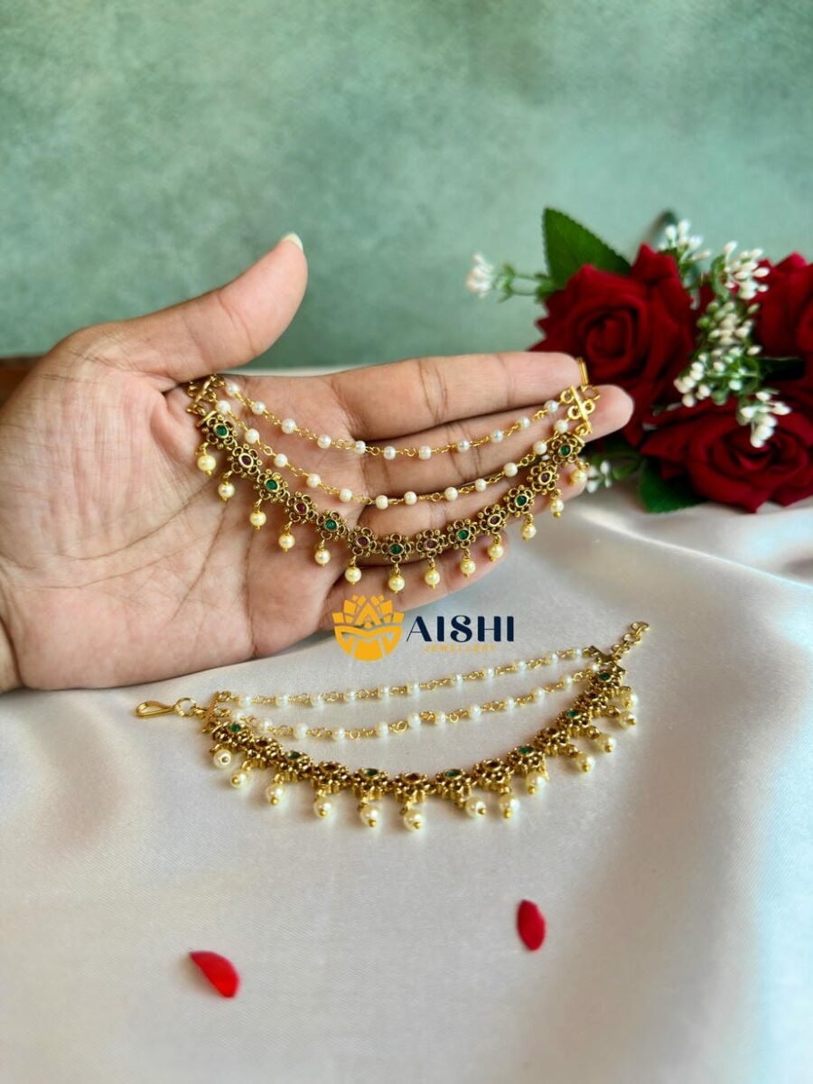 Multi Floral 3 Layer Earchain-EC150