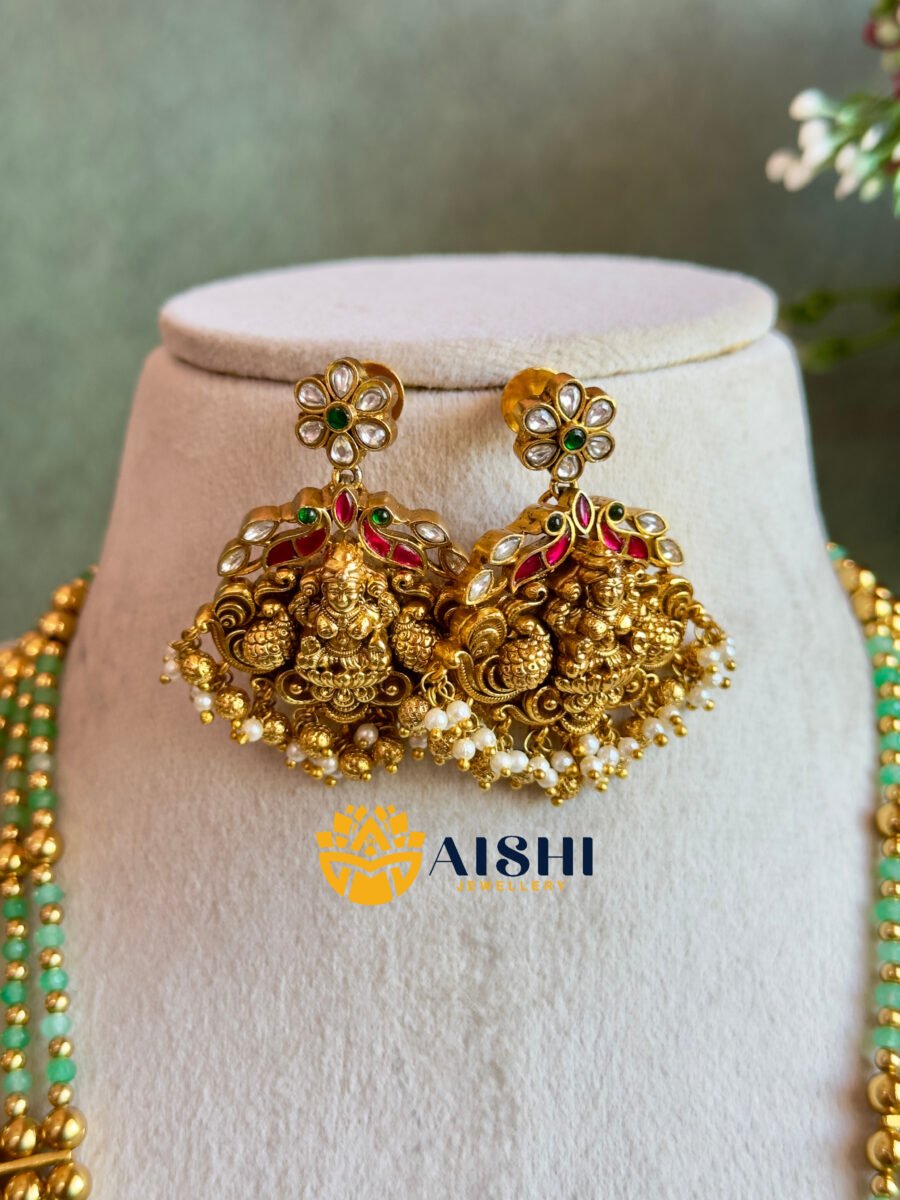 Mint Nakshi Blessings Mala Set-MA85