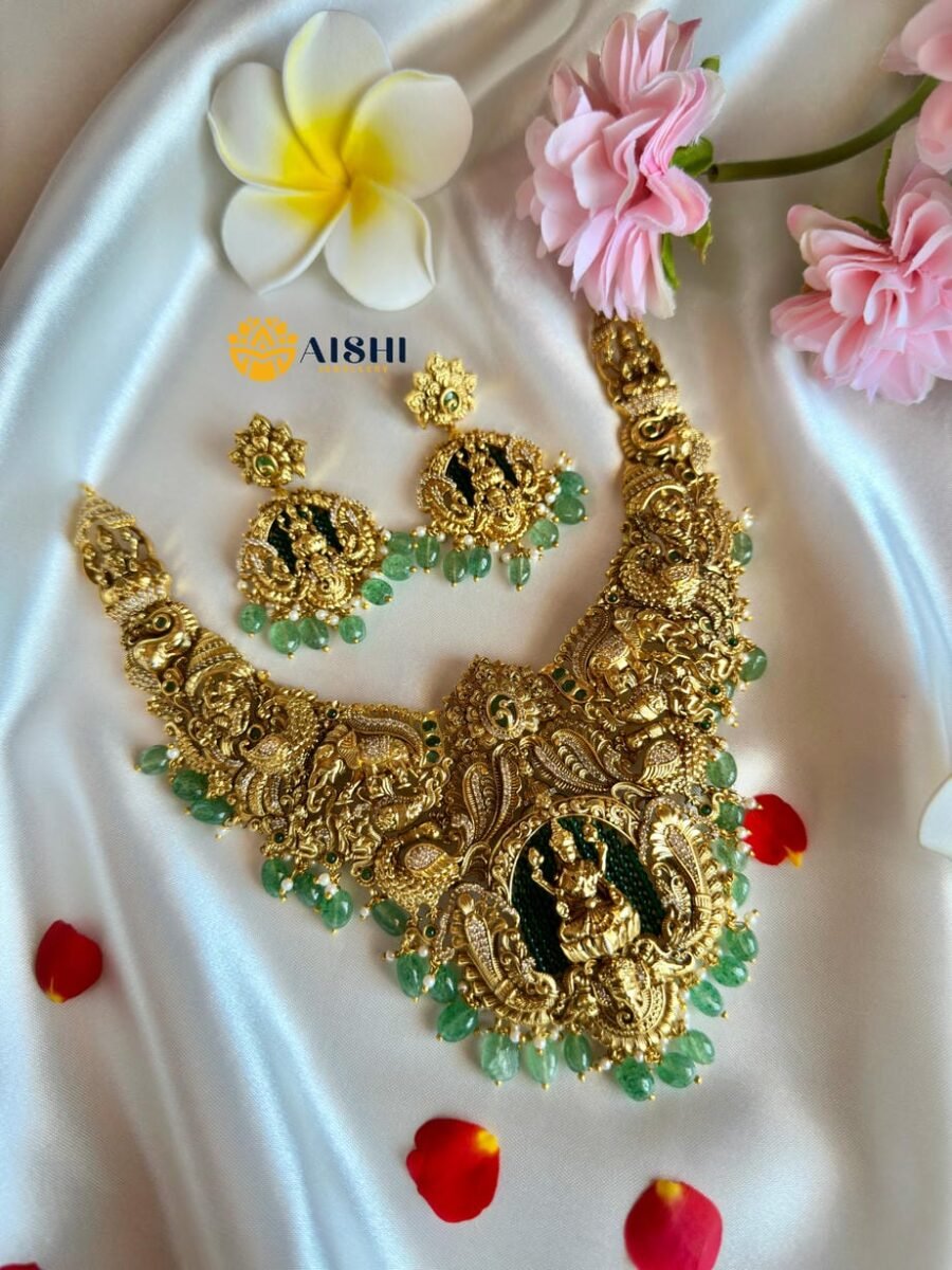 Nakshi Peacock Bridal Necklace-N794