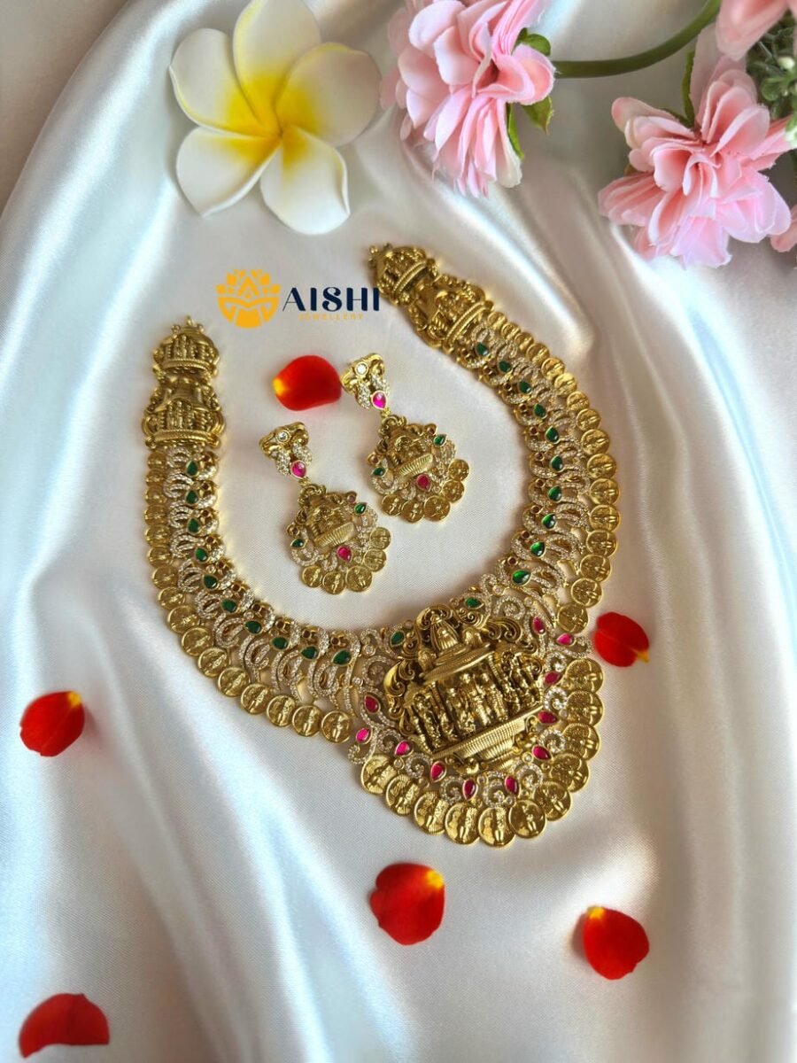 Sparkling Divine Blessings Coin Necklace-N797