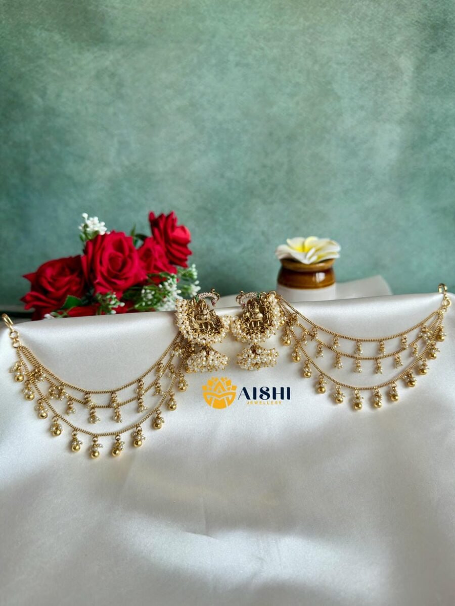 Elephant Jhumka with Earchain-BS102