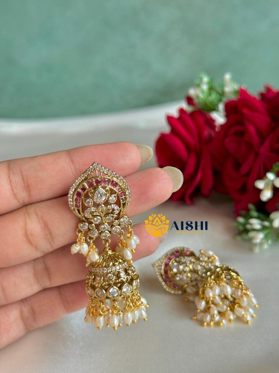 Sparkling Floral Earring-E420