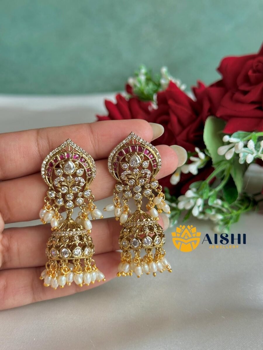 Sparkling Floral Earring-E420
