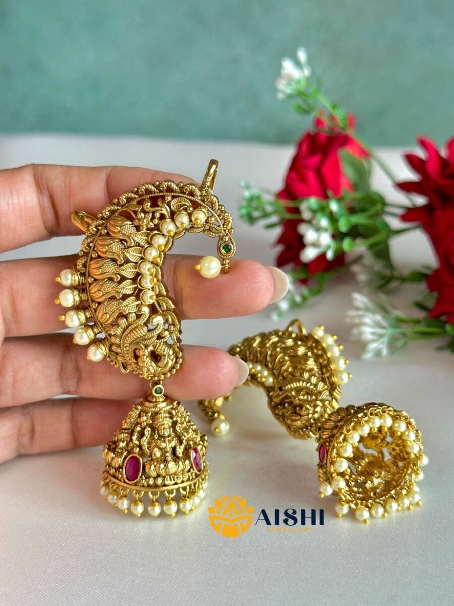 Nakshi Peacock Earcuff-E435