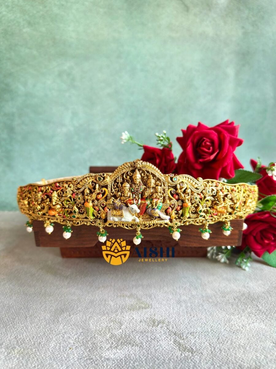 Divine Painted Siva Family Bridal Hipbelt-HB264