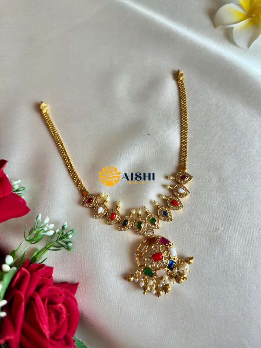 Vintage Navarathnam Neckpiece-N582