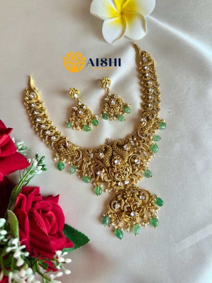 Peacock Sparkling Necklace-N809