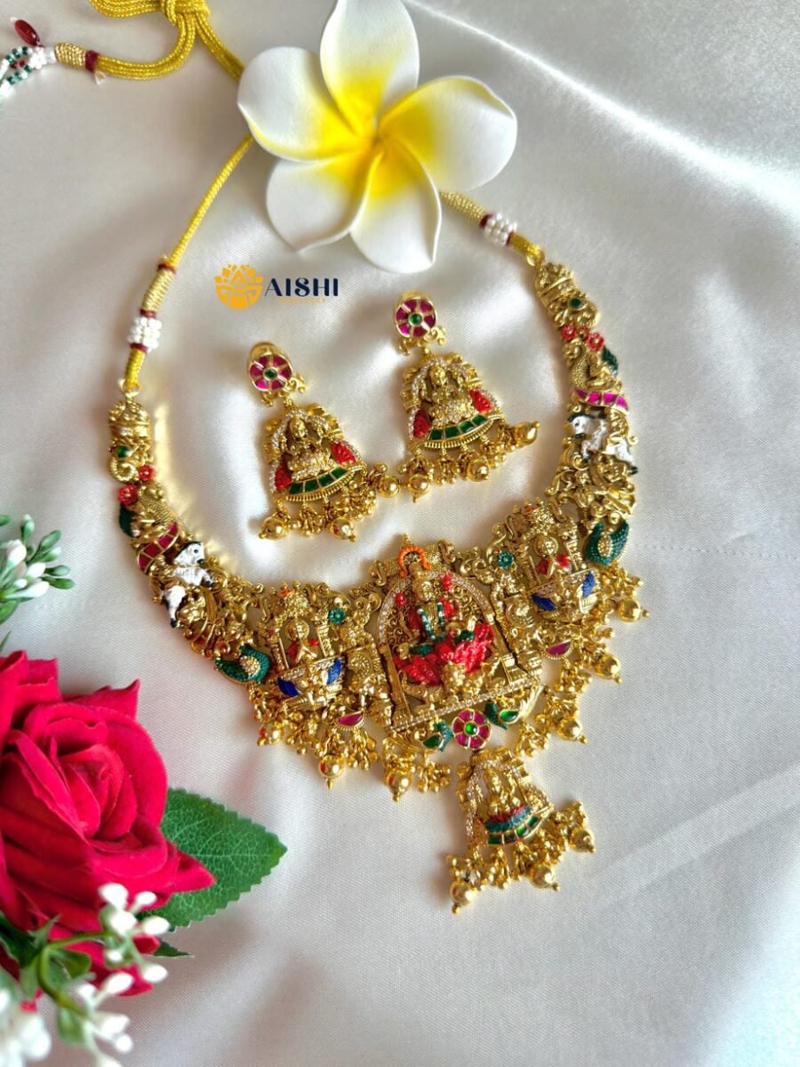 Divine Nakshi Painted Necklace-N814
