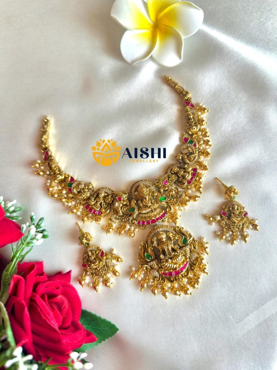 Ganesha Lakshmi Blessings Necklace-N822