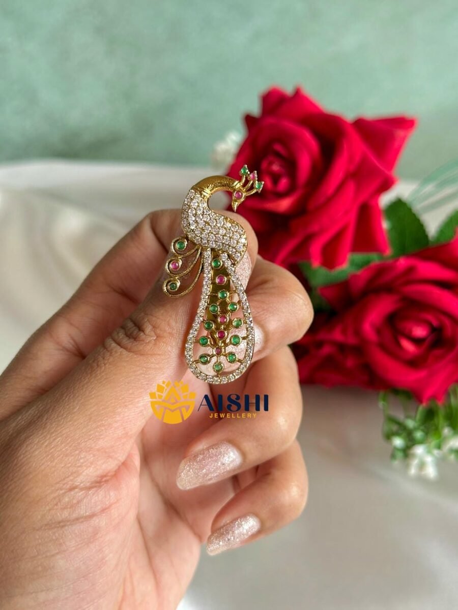 Peacock Ad Saree Pin-SP26