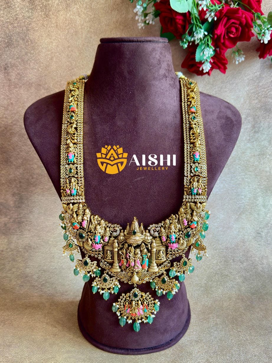 SeethaRama Kalyanam Enamel Haram-LH461 - Image 3