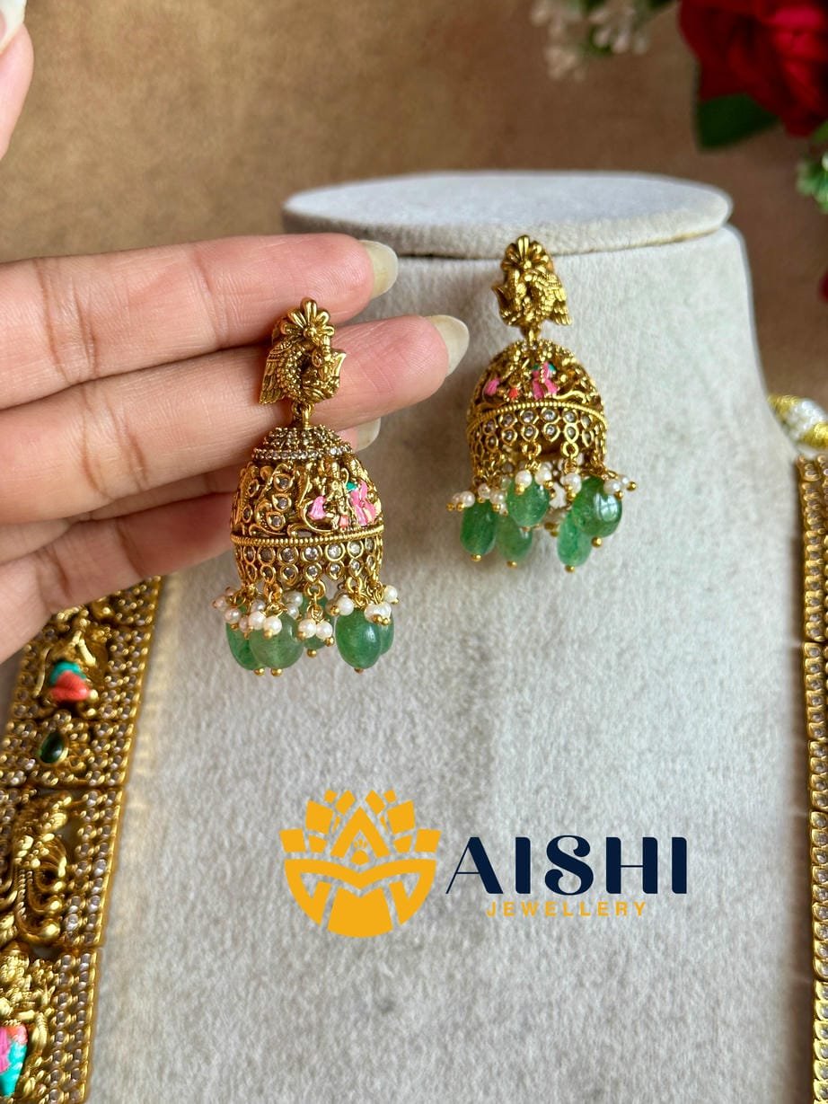 SeethaRama Kalyanam Enamel Haram-LH461 - Image 4