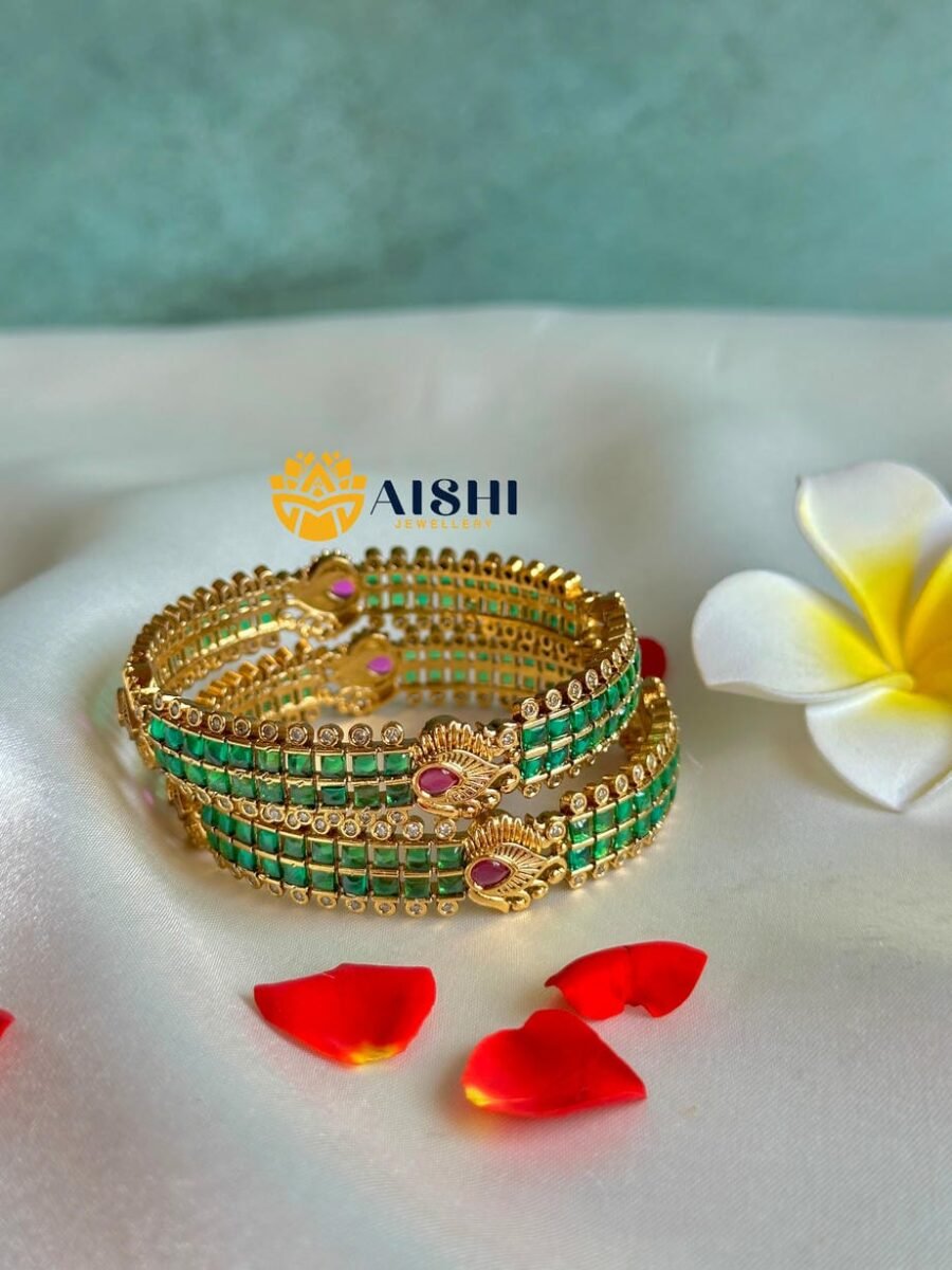 Peacock Kemp Bangle(Pair)-B215