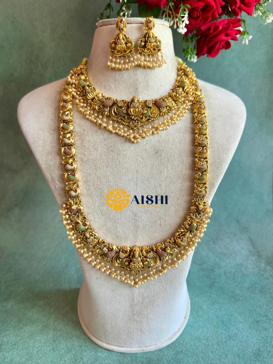 Ethnic Lakshmi Jewellery Set-BS142