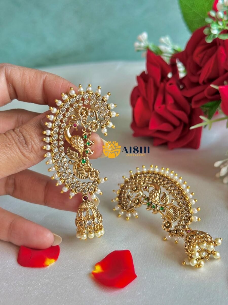 Peacock Earring Cuff-E323