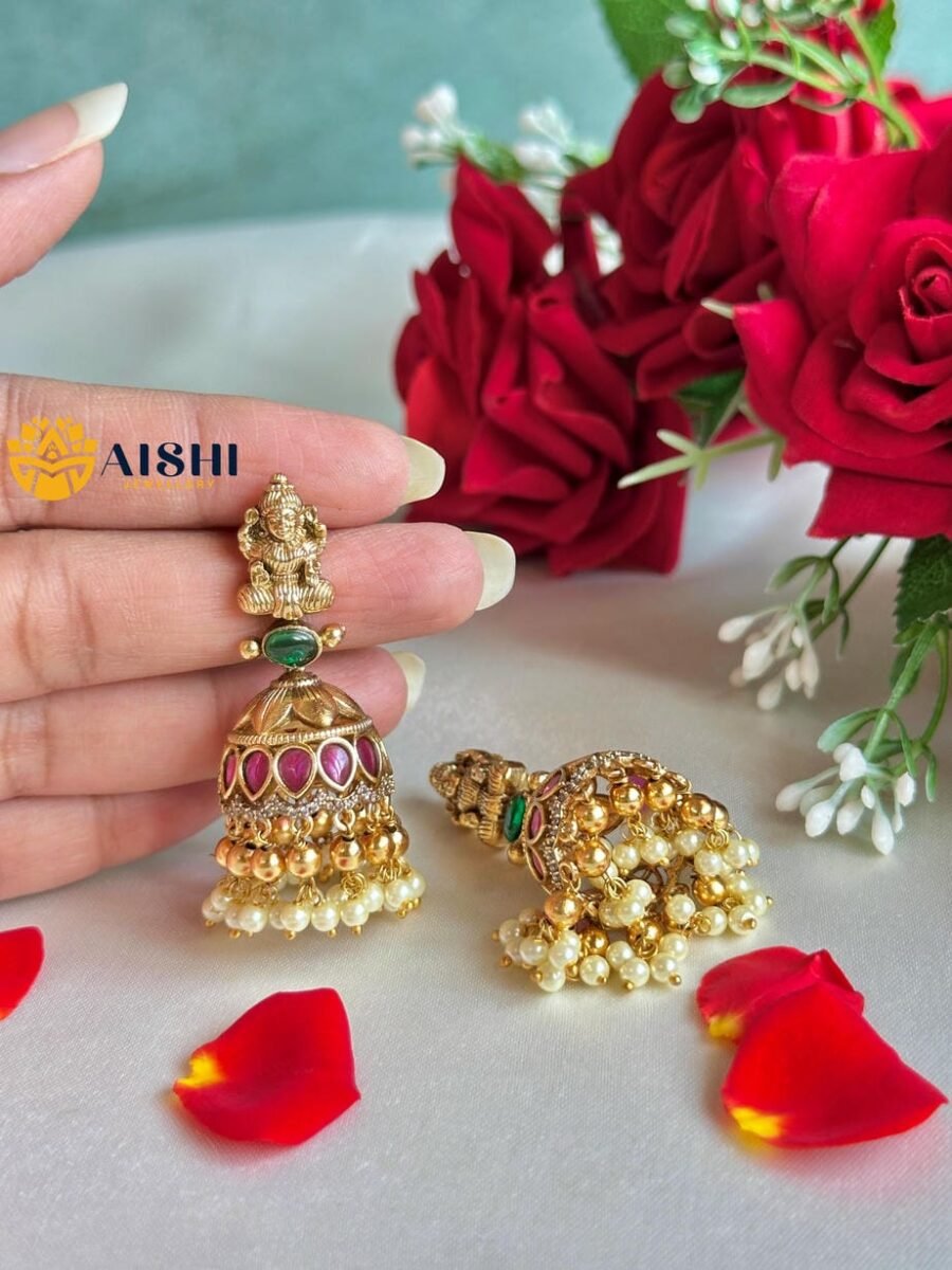 Nakshi Floral Earrings-E449