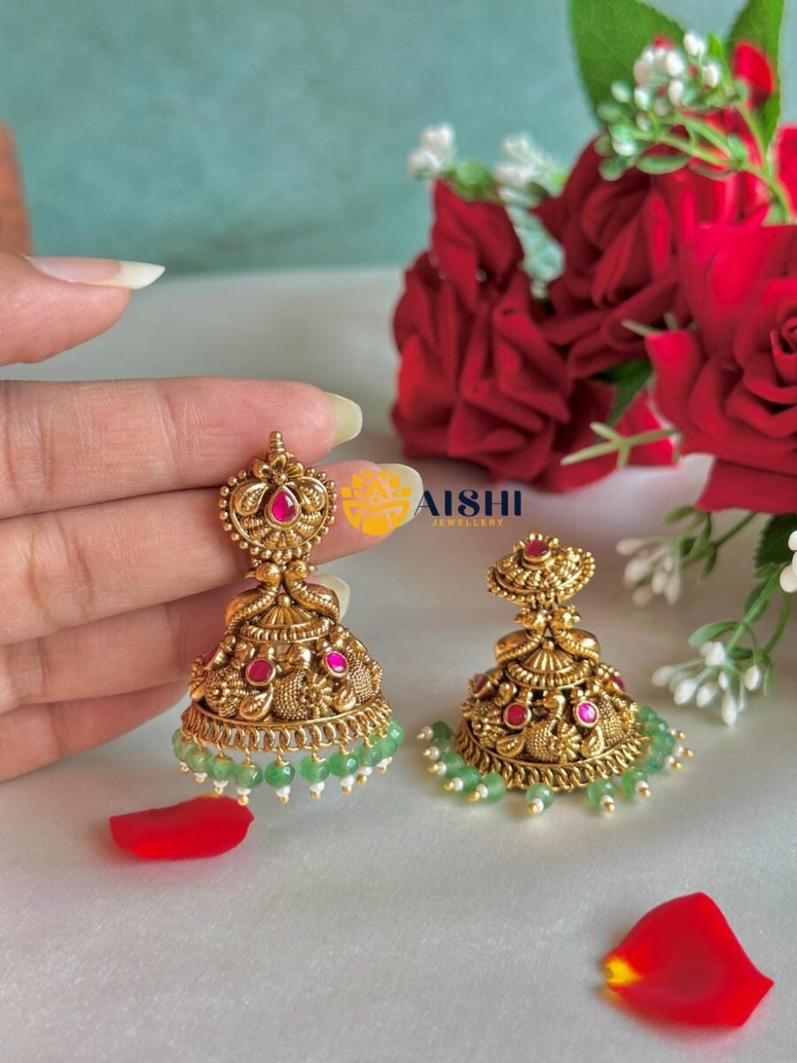 Antique Peacock Earring-E455