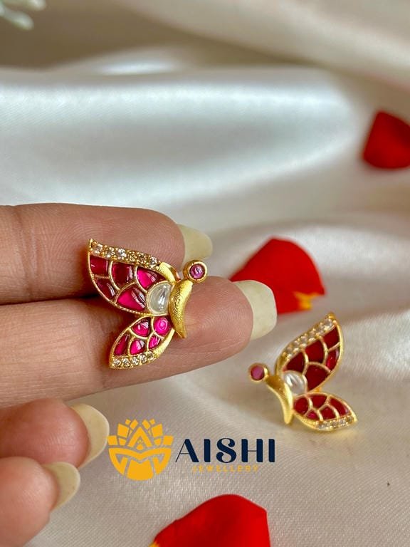 Elegant Butterfly Stud-E469
