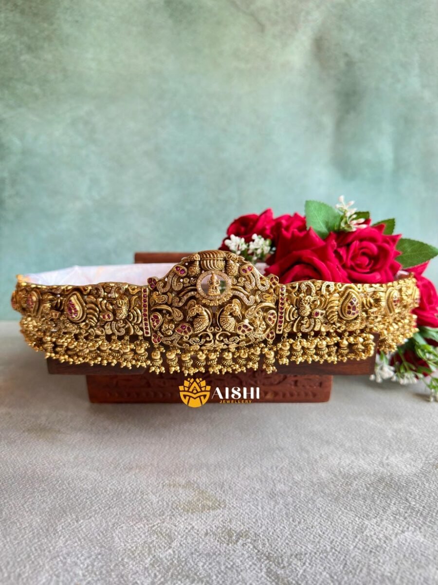 Classic Peacock Nakshi Hipbelt-HB276