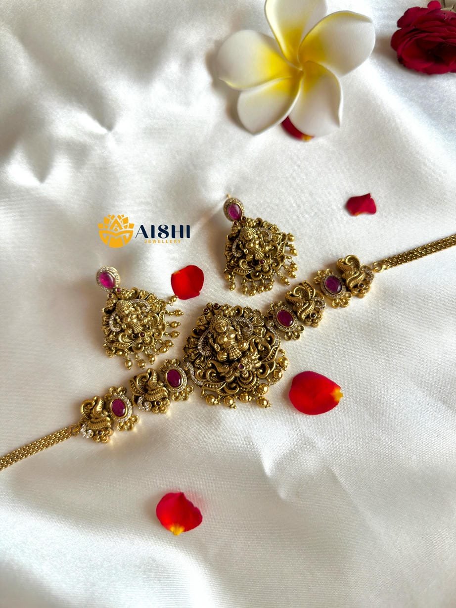 Antique Nakshi Ruby Choker-HN192