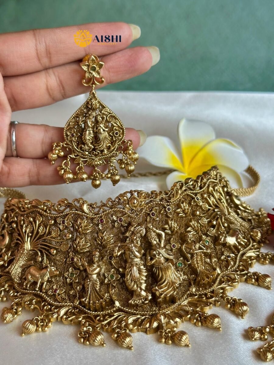 Radha-Krishna Aura Choker-HN194