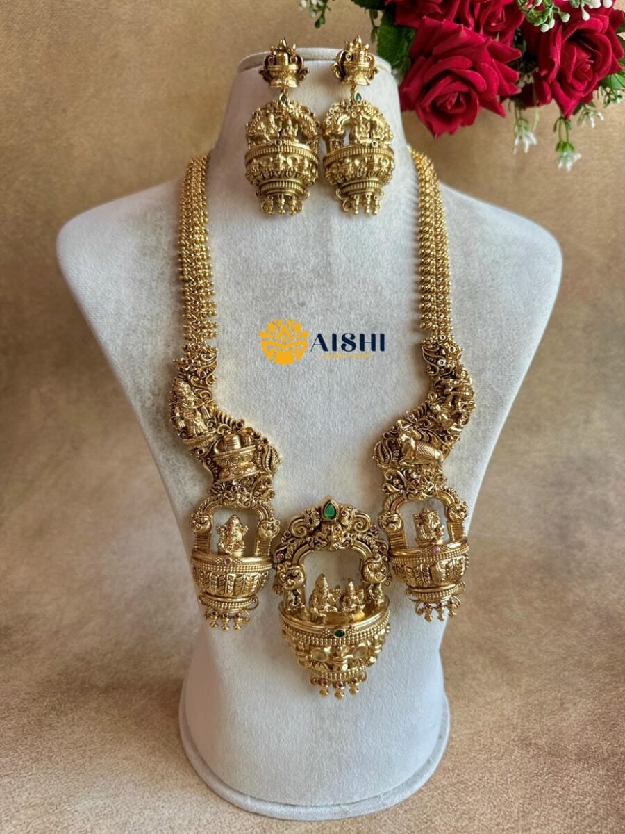 Siva Parvathi Blessed Bridal Haram-LH470