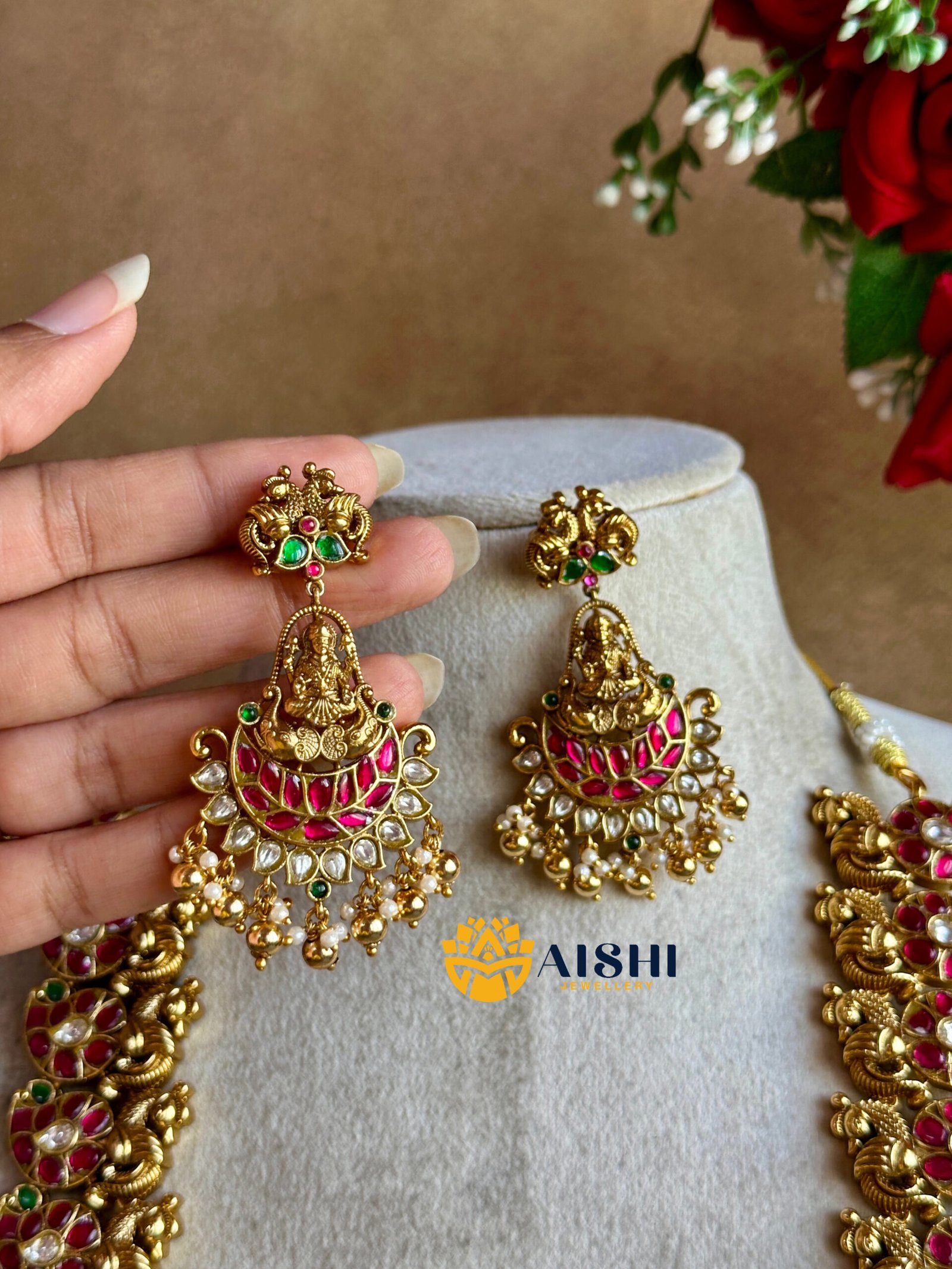 Peacock Nakshi Haram(Jadau)-LH474 - Image 2