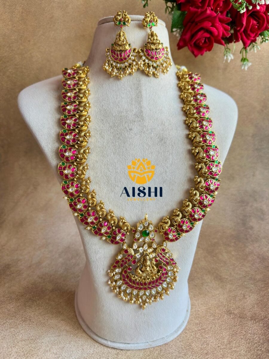 Peacock Nakshi Haram(Jadau)-LH474