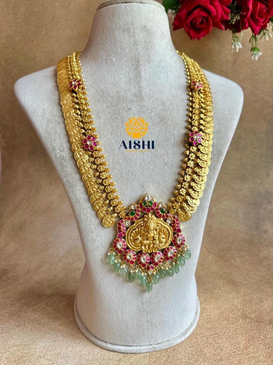 Heritage Floral Coin Nakshi Haram(Jadau)-LH483