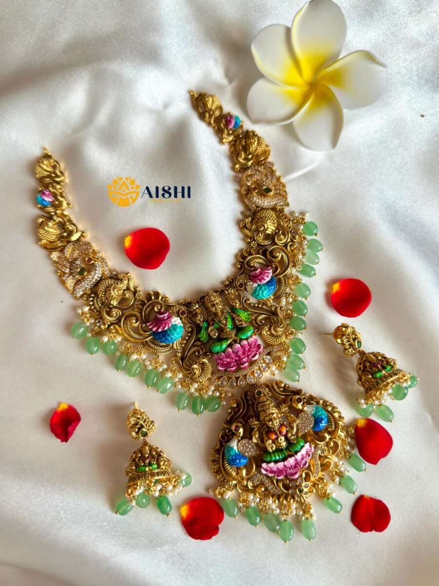 Divine Motif Hand-Painted Necklace-N836