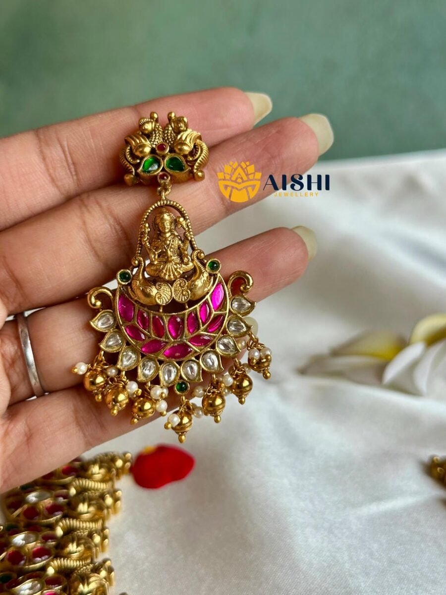 Peacock Nakshi Necklace(Jadau)-N841