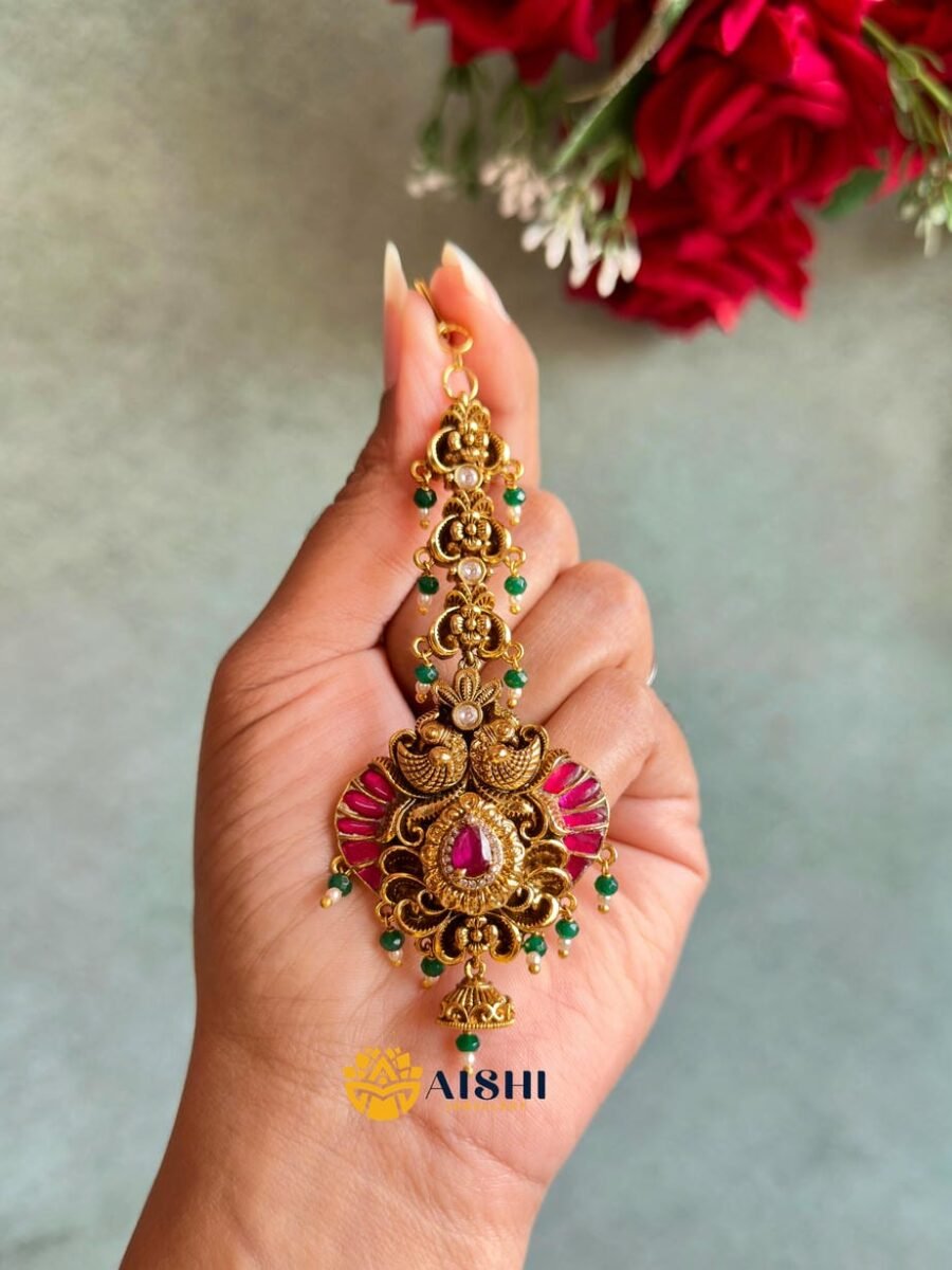 Peacock Floral Tikka-T339