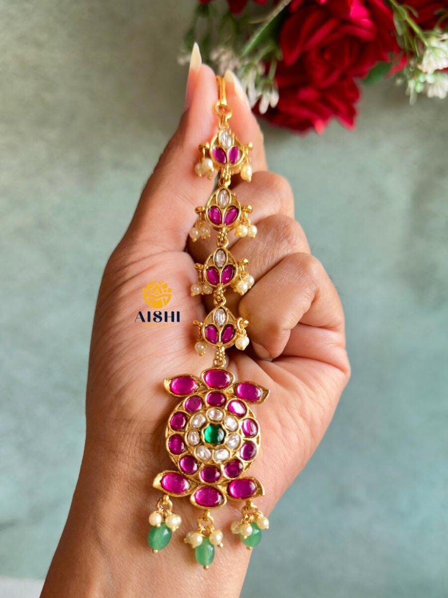 Floral Jadau Tikka -T347